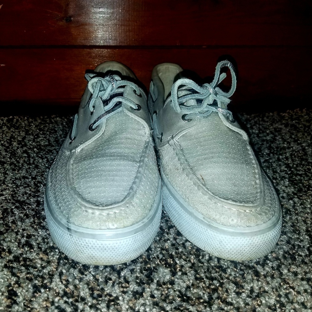 Cream Sequin Boat Shoes - Sperrys